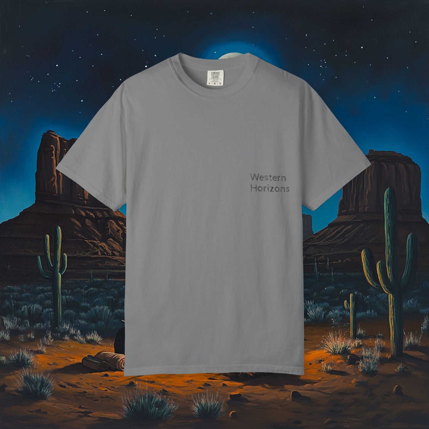 Moonlit Cowboy Campfire T-Shirt