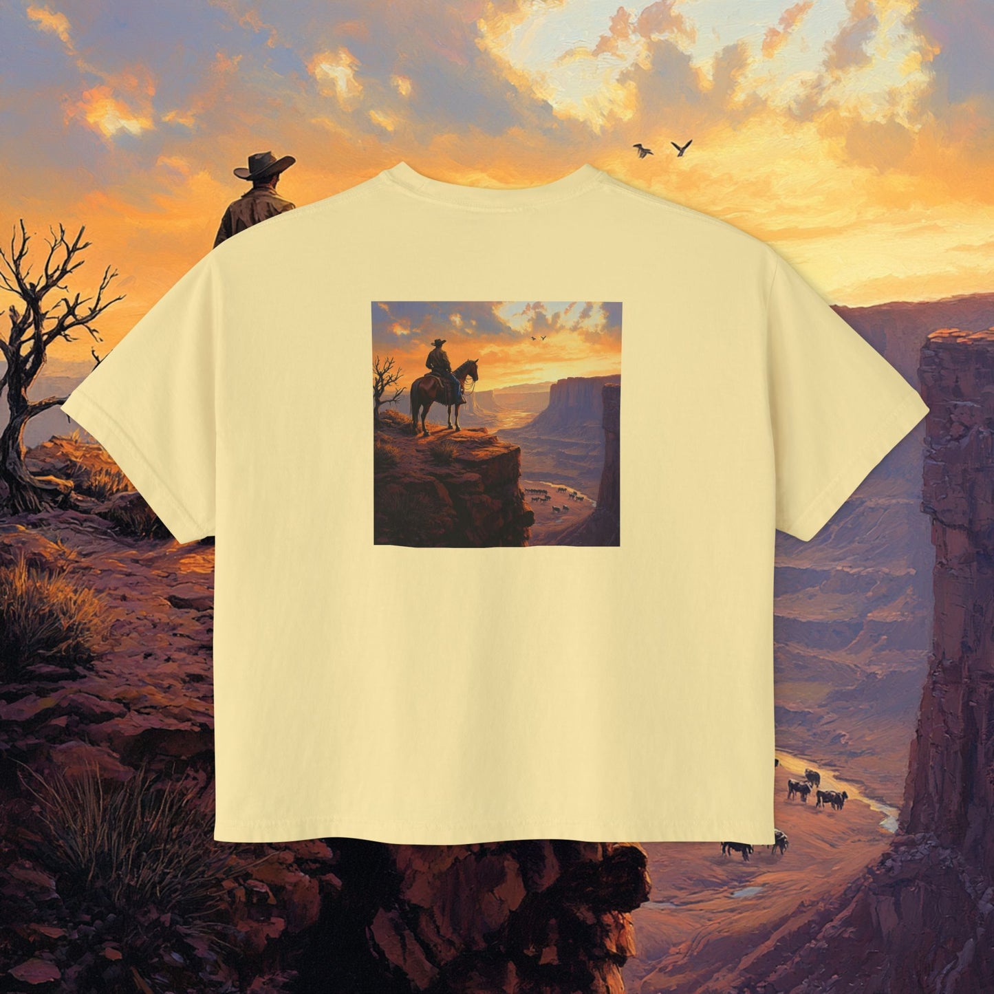 Cowboy Canyon Boxy Tee