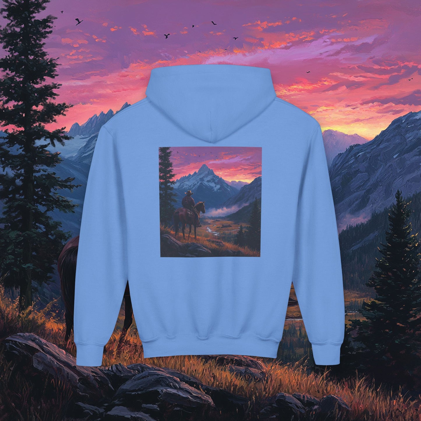 Pink Skies Kids Hoodie