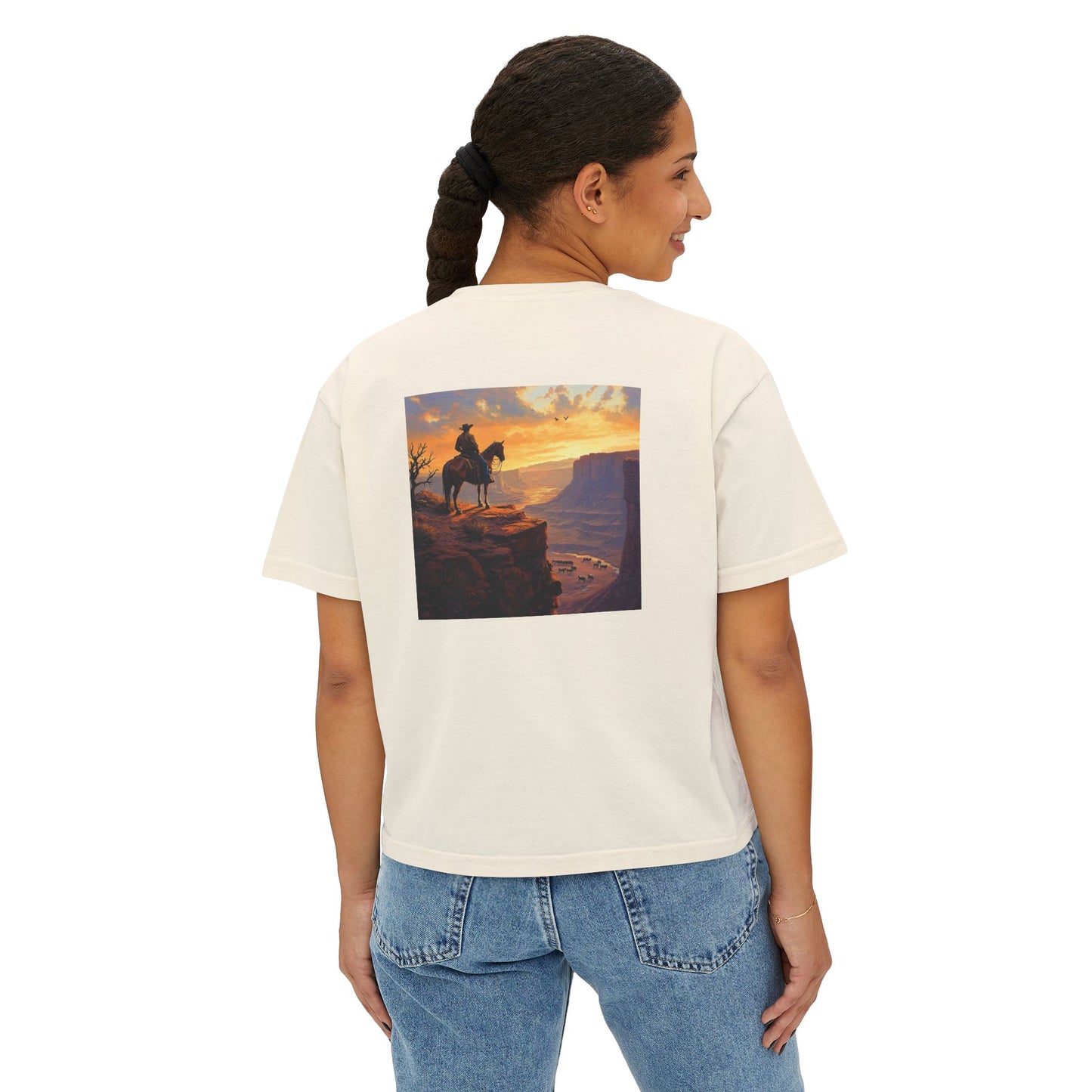 Cowboy Canyon Boxy Tee