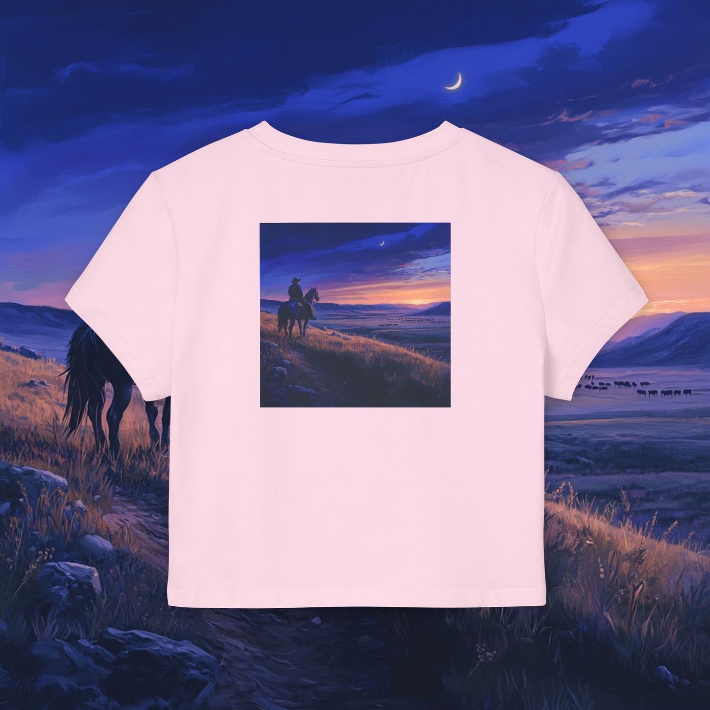 Twilight Cowboy Crop Top
