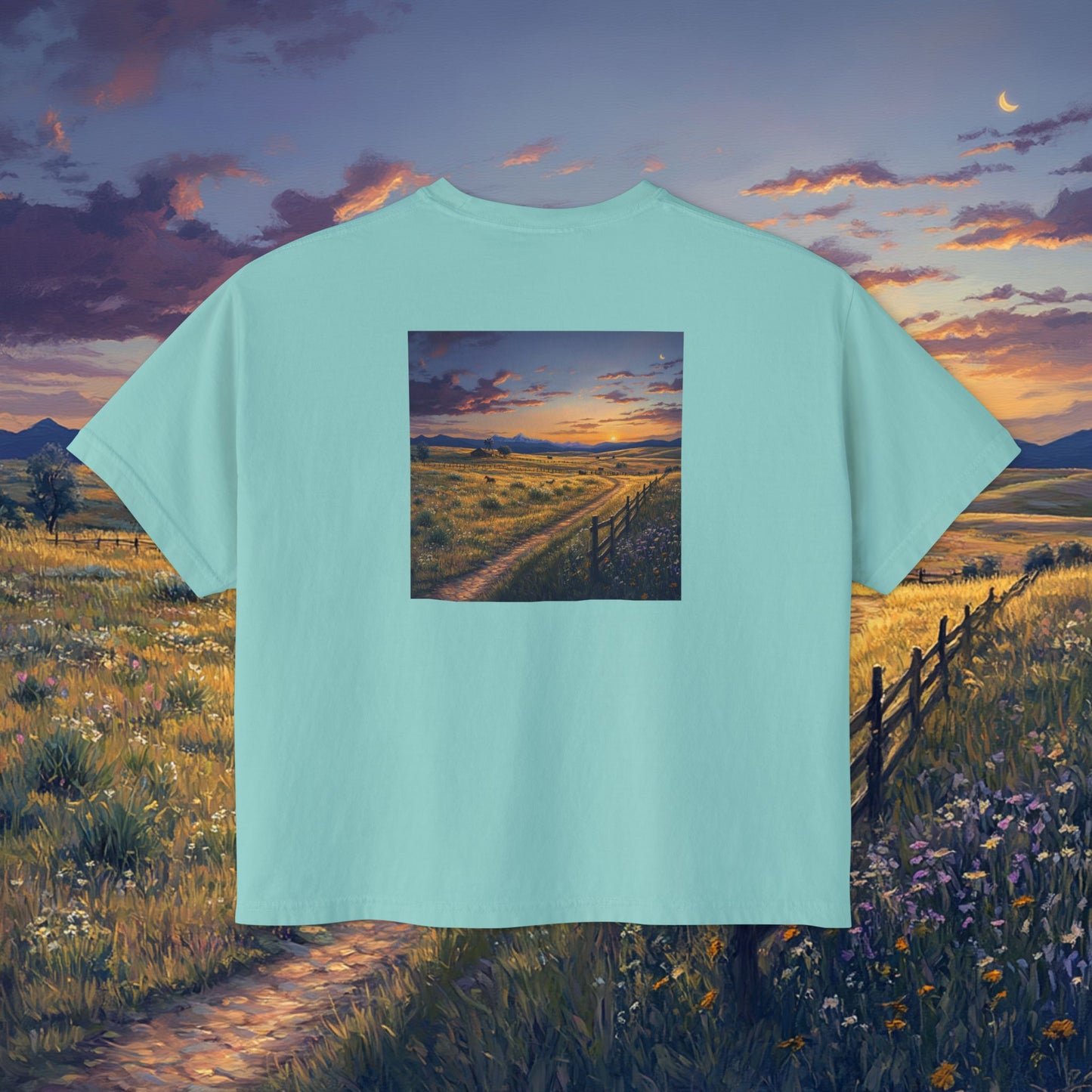 Plains Sunset Boxy Tee