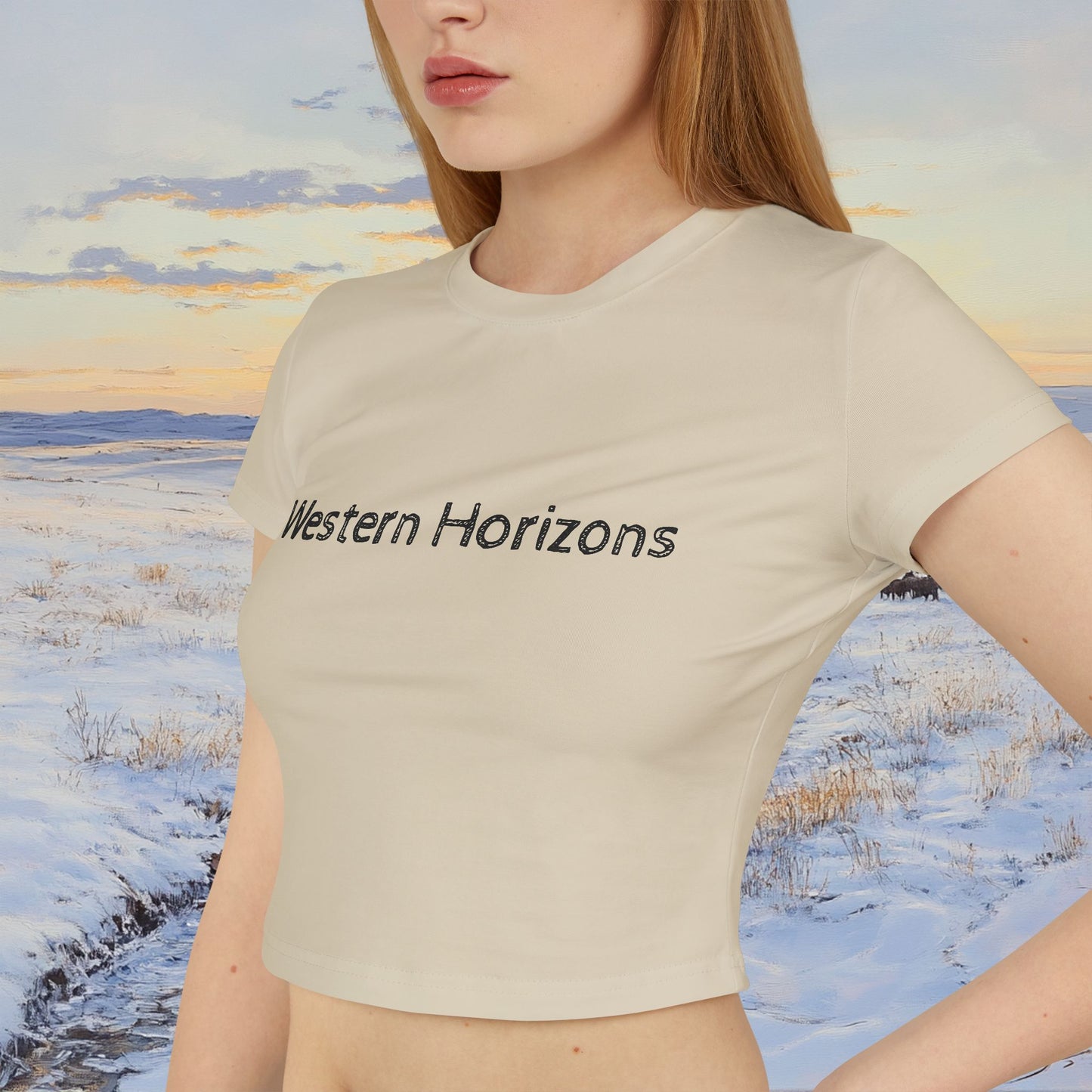 Winter Western Plains Crop Top