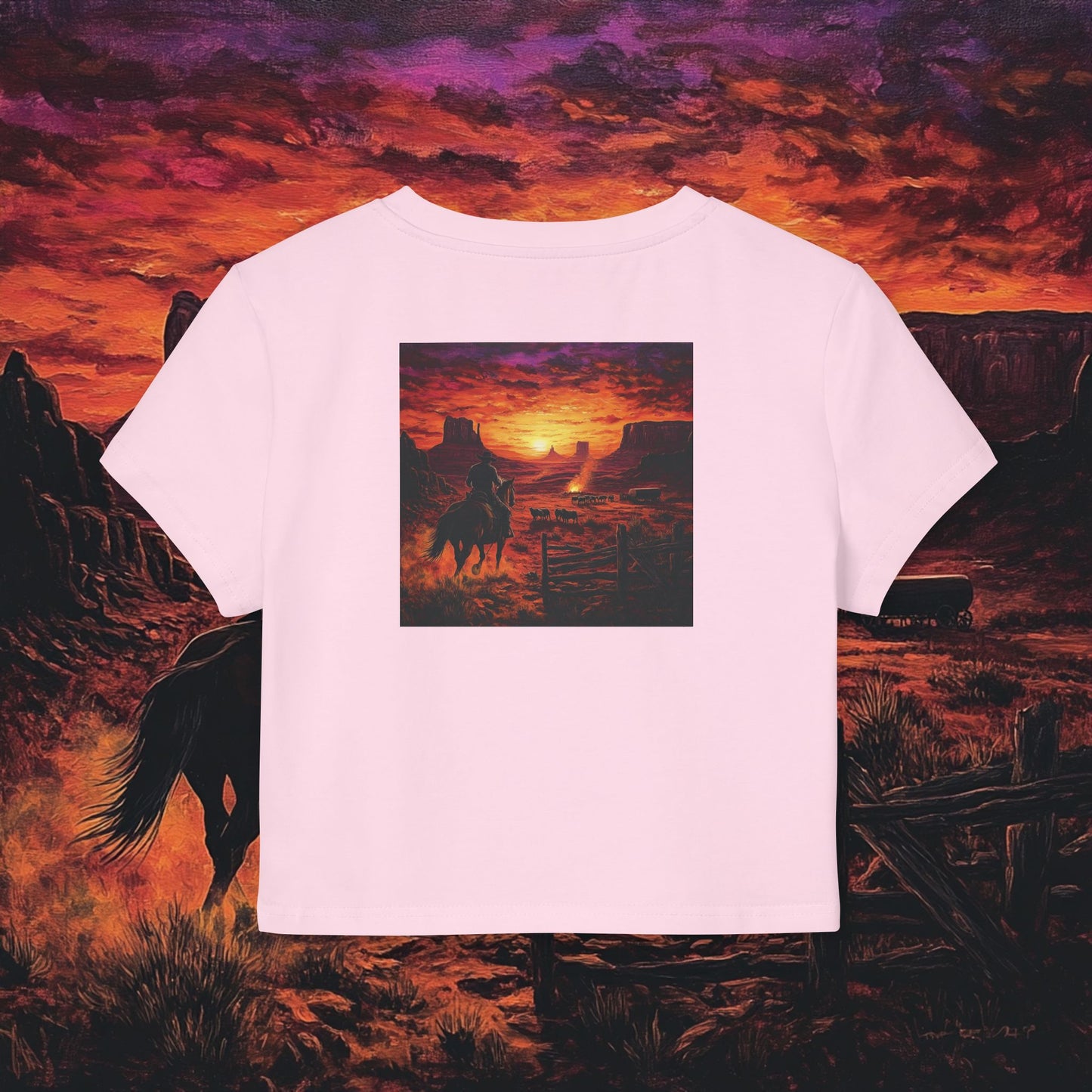 Cowboy Sunset Crop Top