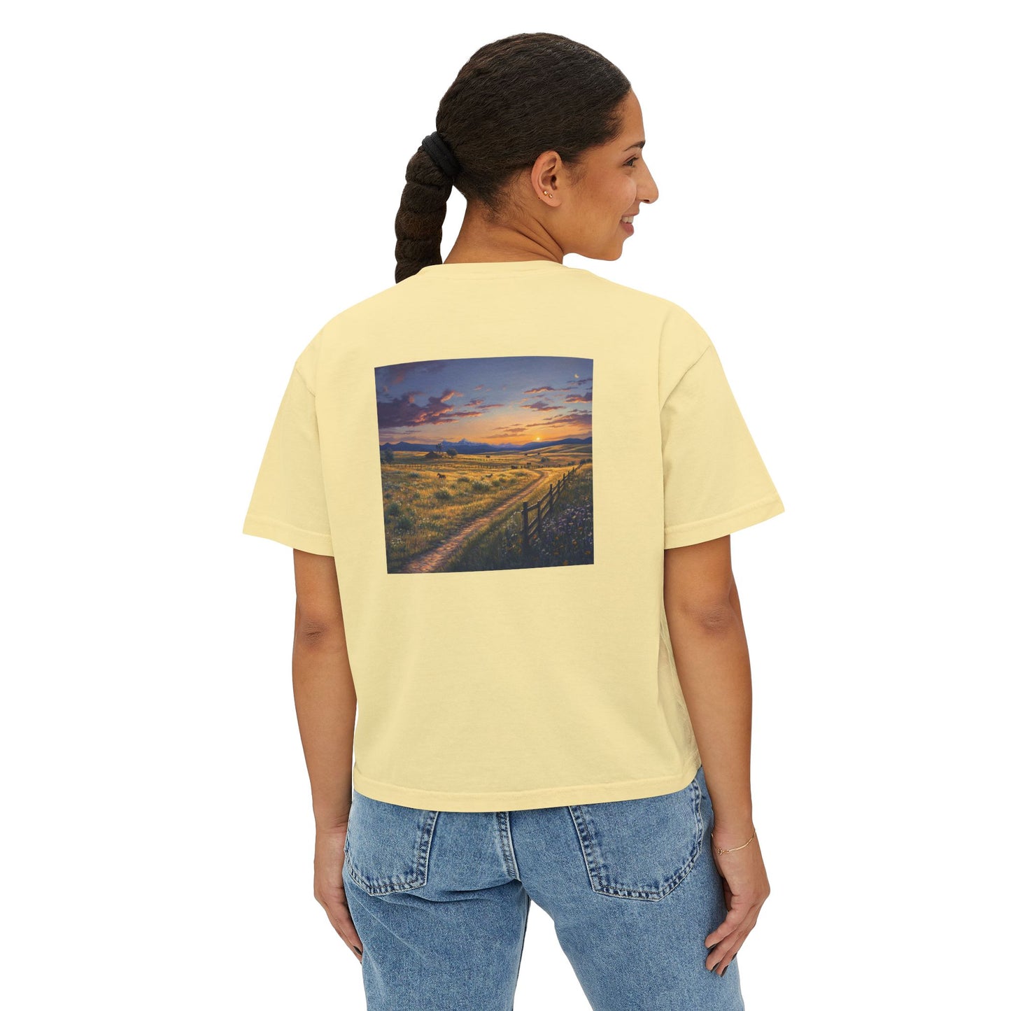 Plains Sunset Boxy Tee