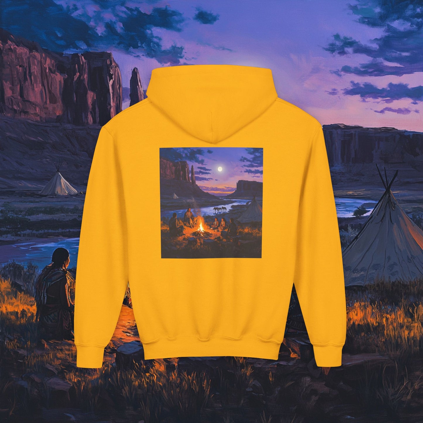 Tribal Gathering Kids Hoodie