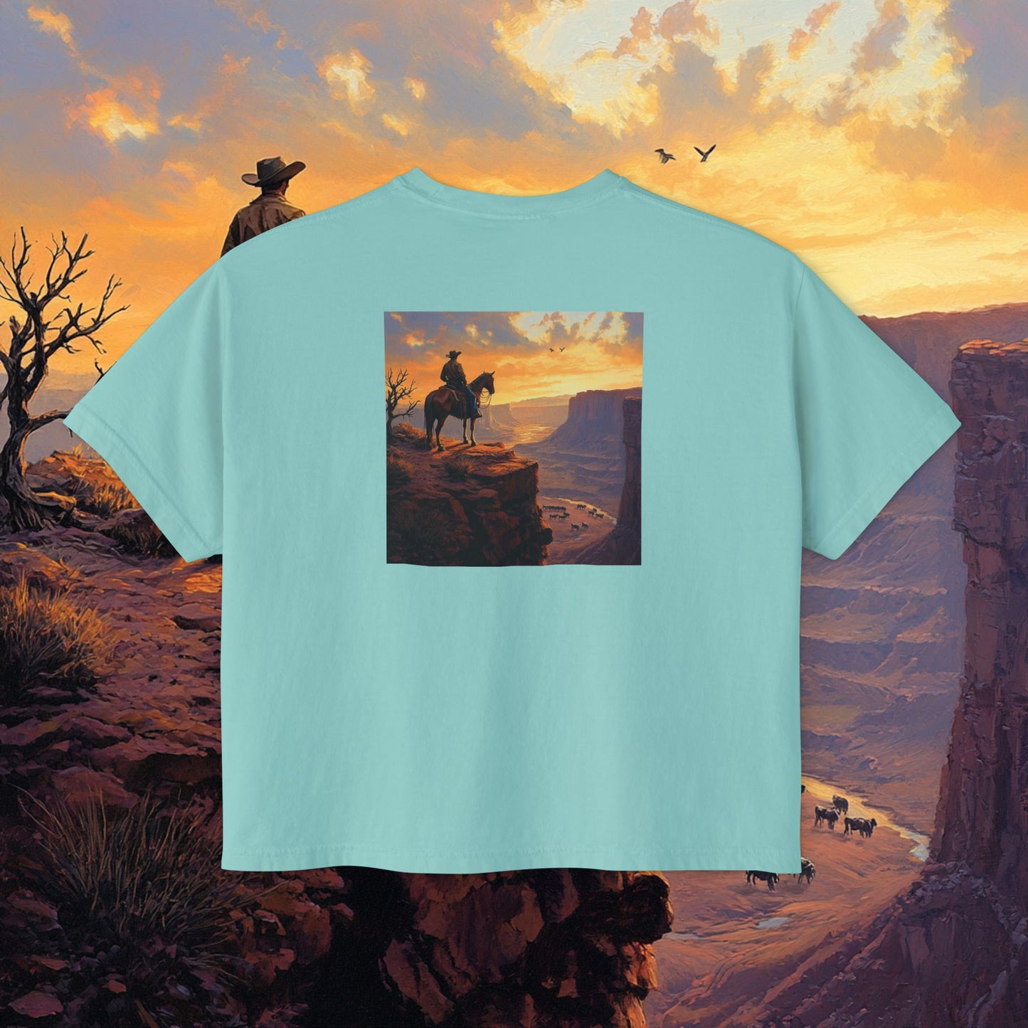 Cowboy Canyon Boxy Tee