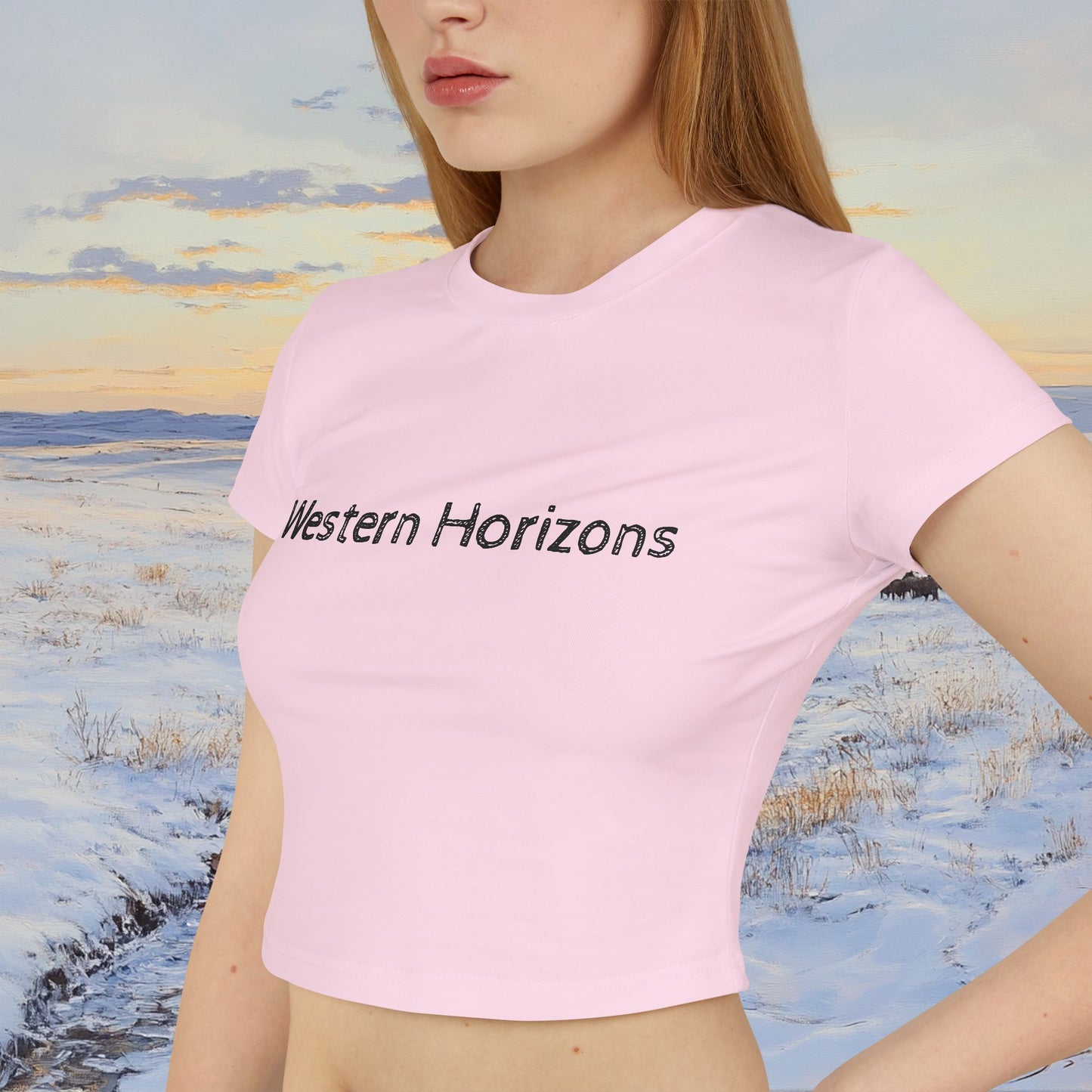 Winter Western Plains Crop Top